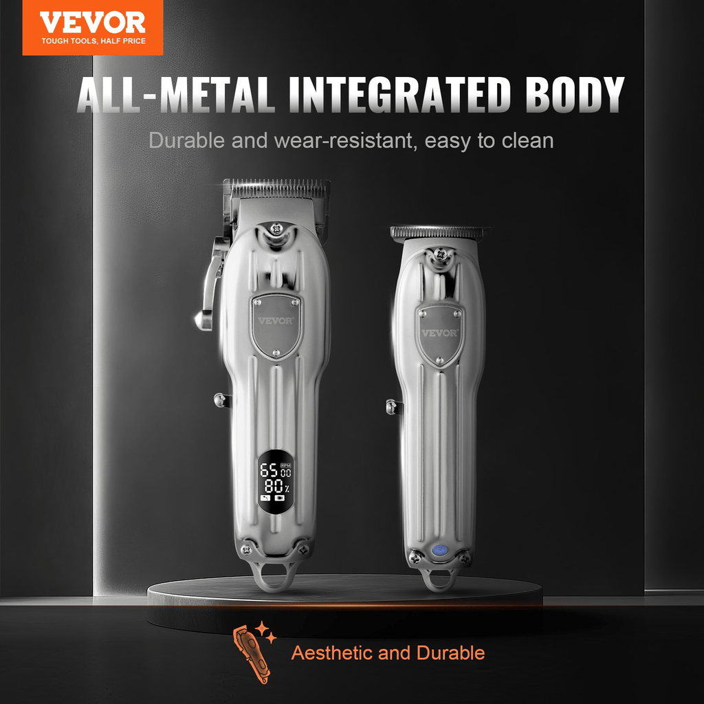 💇 Cordless Professional Hair Clippers Set – High-Speed Grooming Tool for Salon-Quality Results