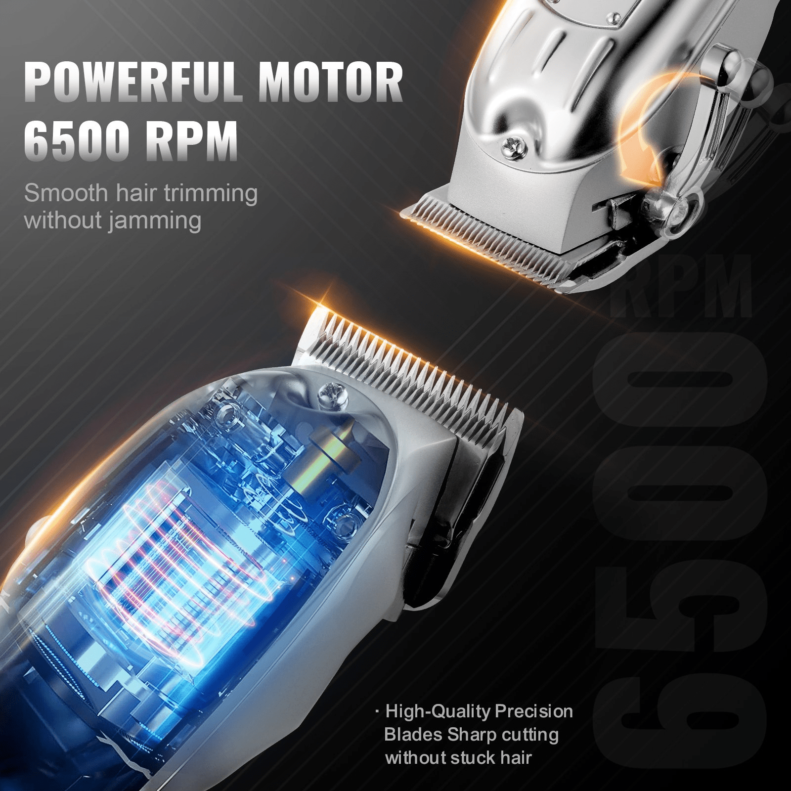 💇 Cordless Professional Hair Clippers Set – High-Speed Grooming Tool for Salon-Quality Results