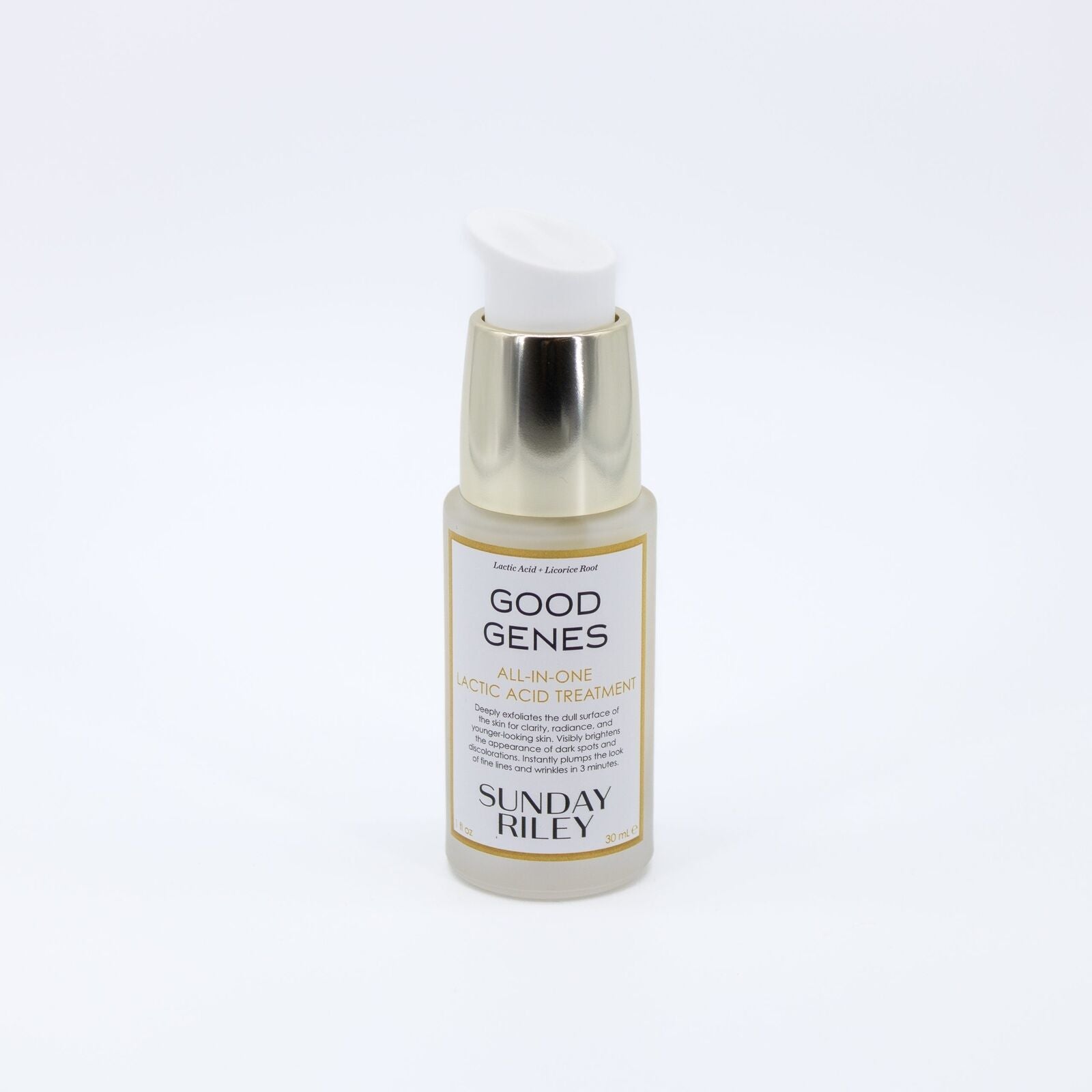 Tratamiento de ácido láctico Good Genes de SUNDAY RILEY, 1 oz - Nuevo