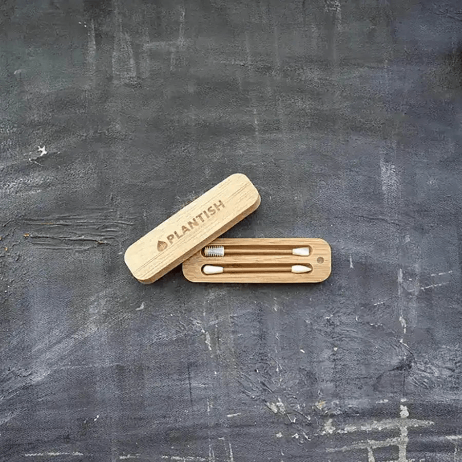 Eco-Friendly Reusable Q Tips with Travel Case