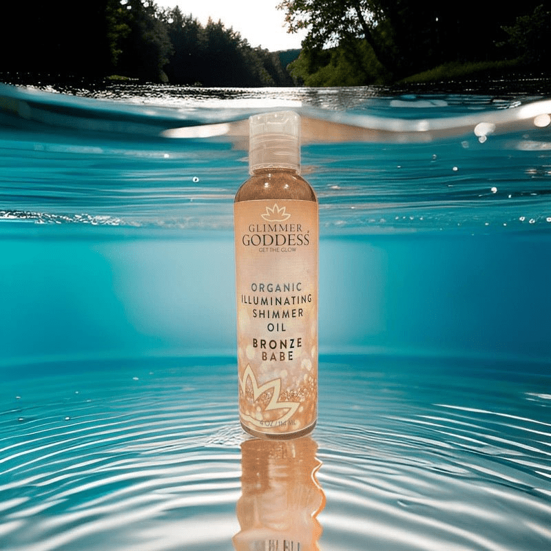 Glimmer Goddess Organic Illuminating Shimmer Body & Face Oils - Radiant Glow & Hydration