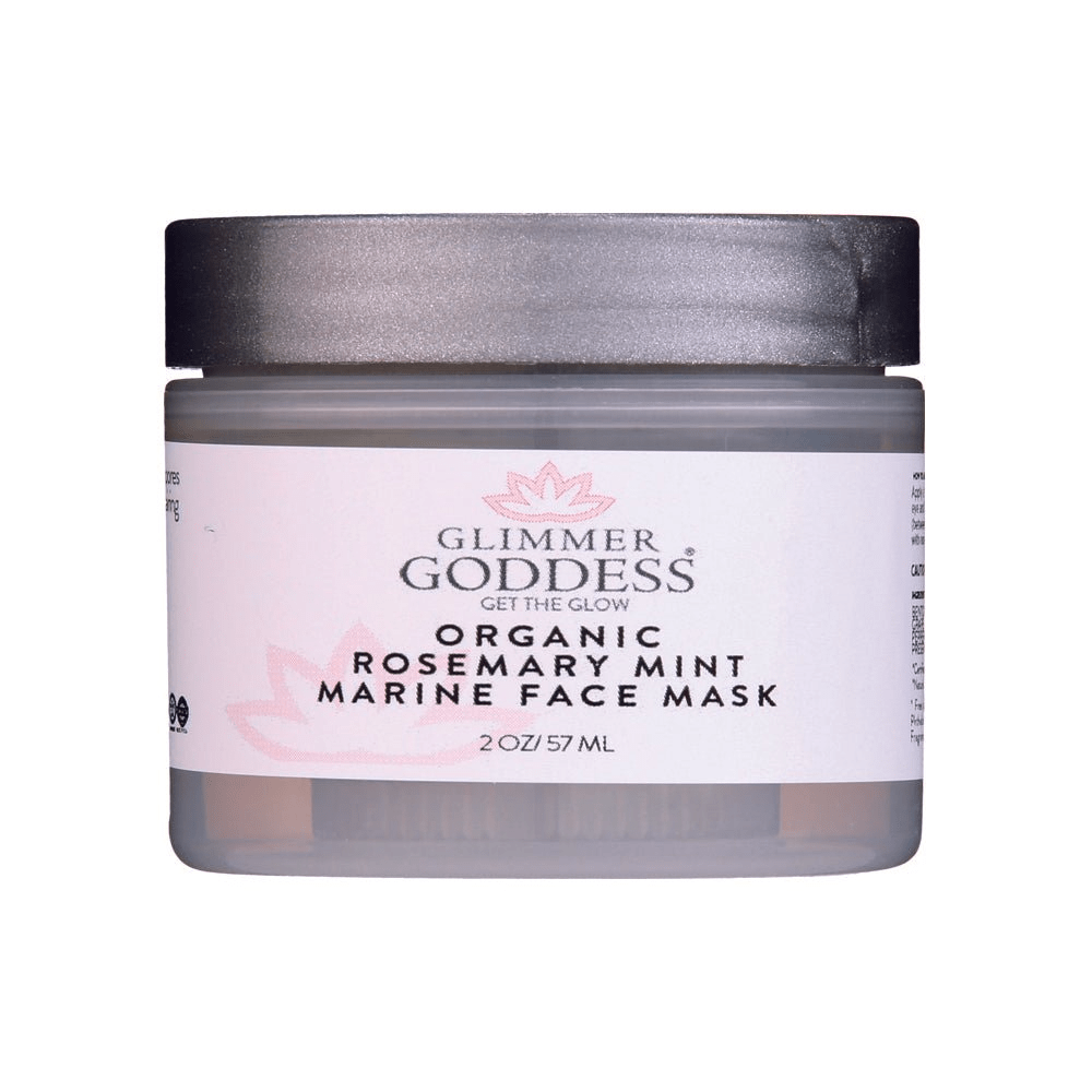 Glimmer Goddess Organic Rosemary Mint Algae Face Mask – Hydrating, Purifying & Anti-Aging