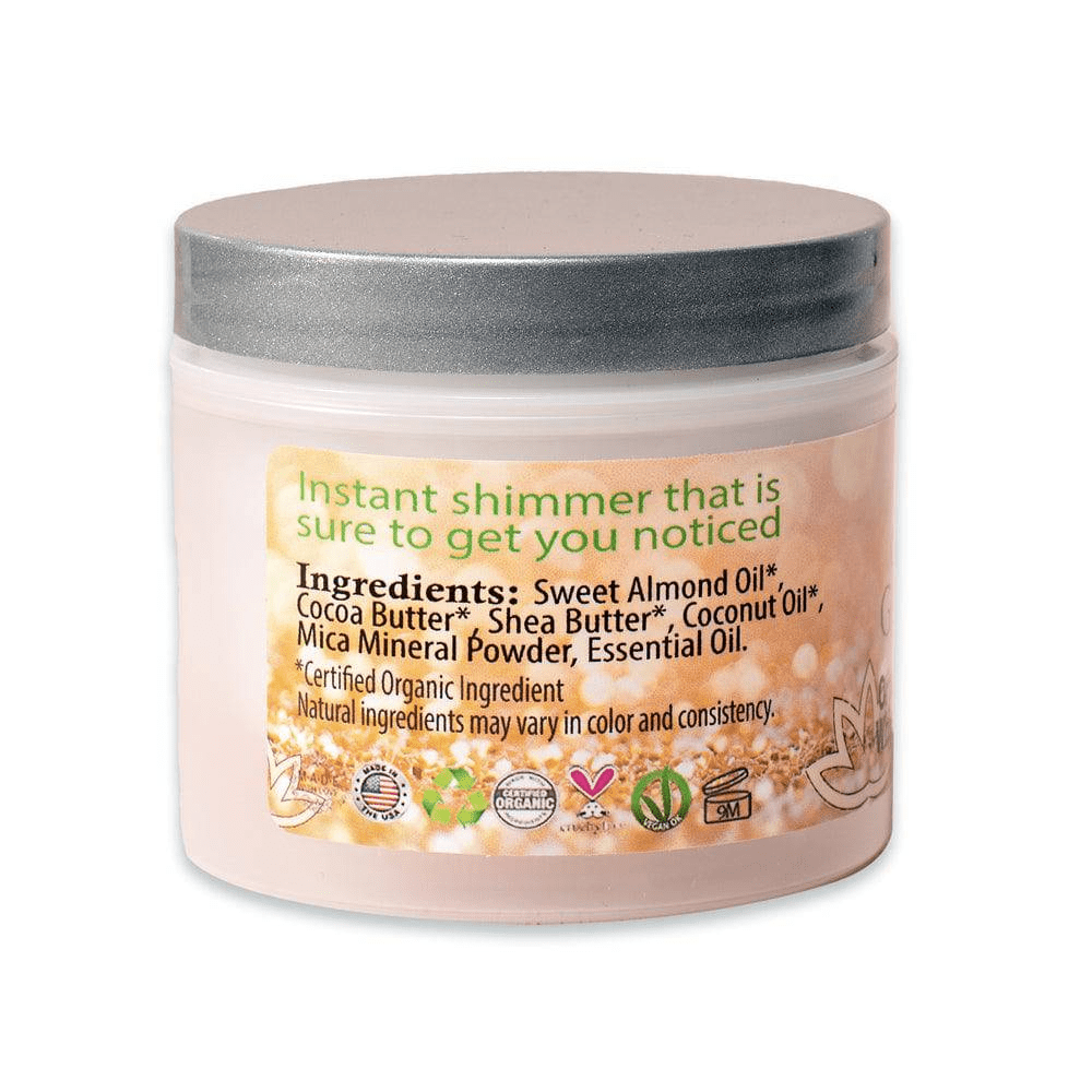 Organic Shimmering Body Butter by Glimmer Goddess