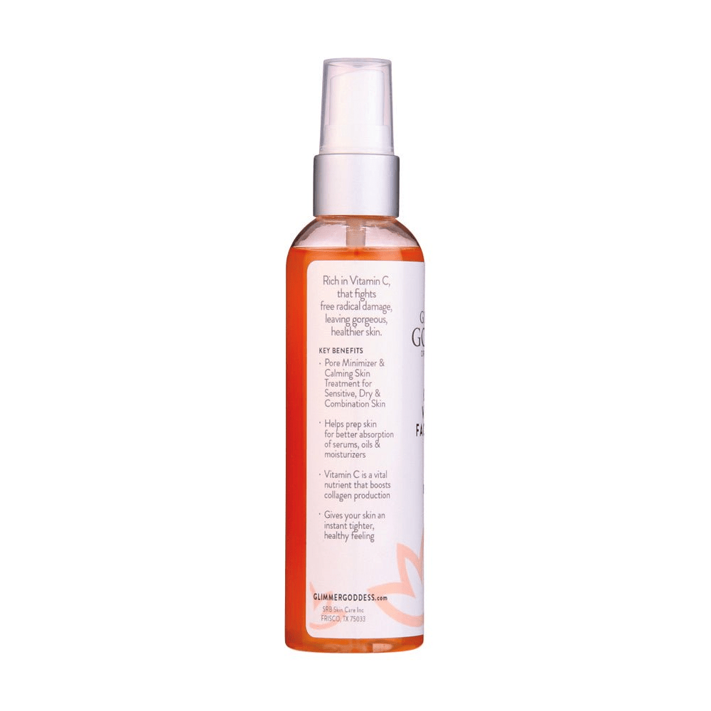 Glimmer Goddess Organic Vitamin C Facial Toner | Alcohol‑Free Pore Toning Mist