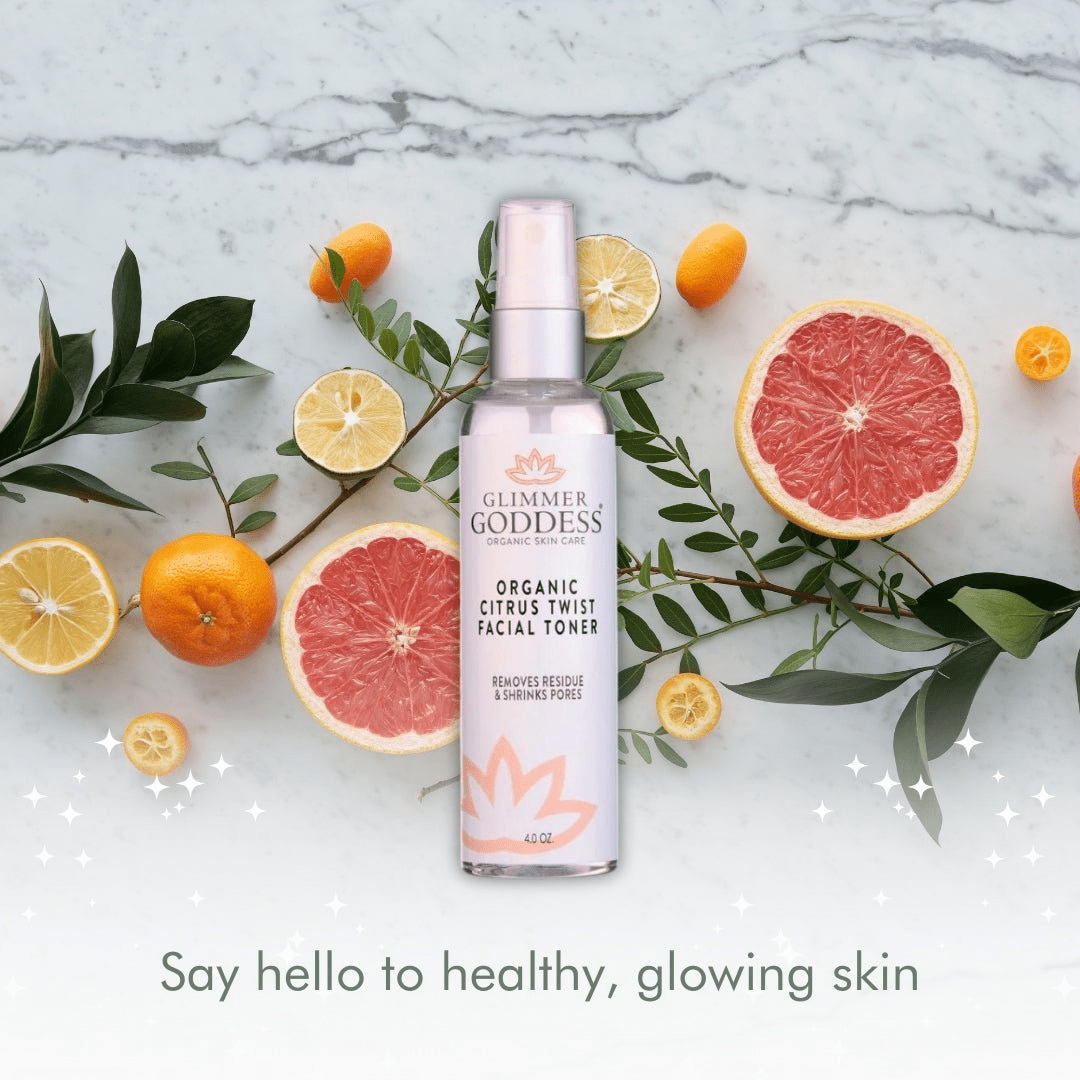 Glimmer Goddess Organic Vitamin C Facial Toner | Alcohol‑Free Pore Toning Mist