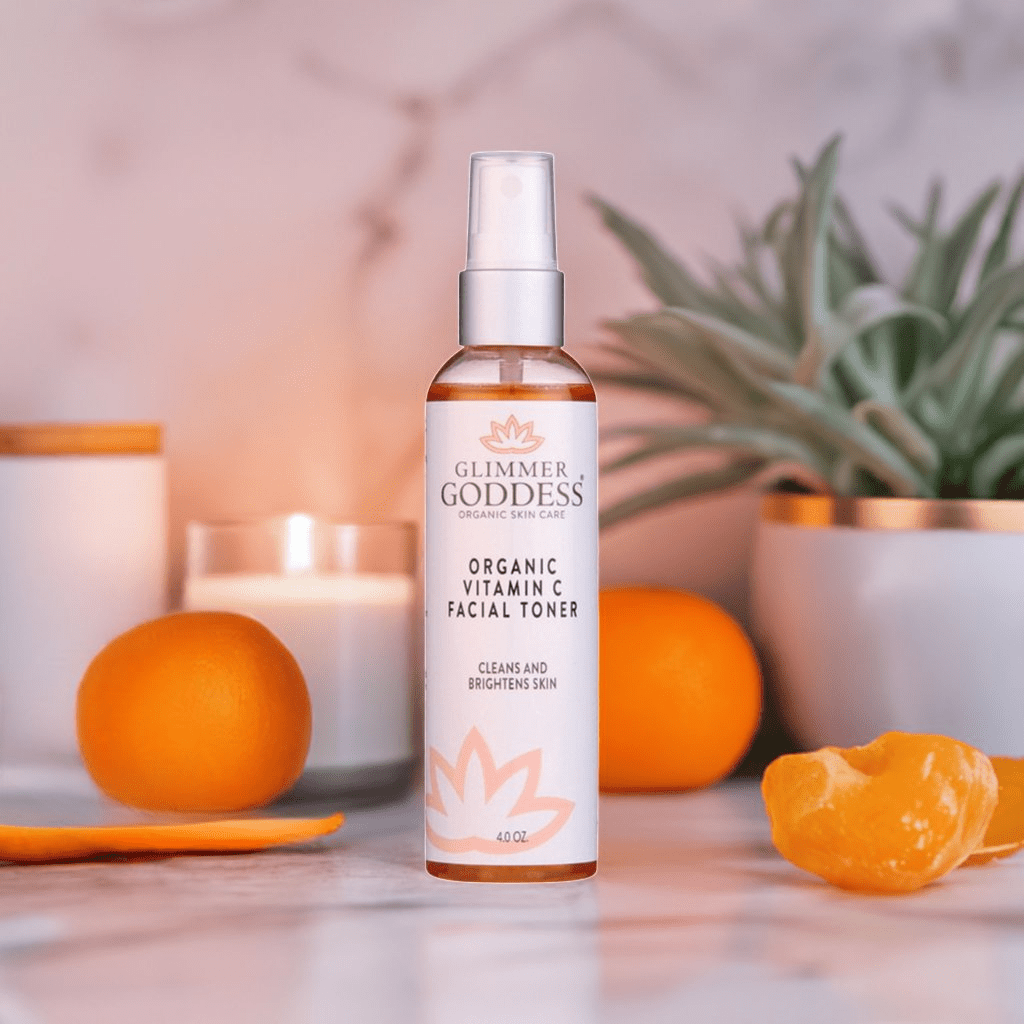 Glimmer Goddess Organic Vitamin C Facial Toner | Alcohol‑Free Pore Toning Mist