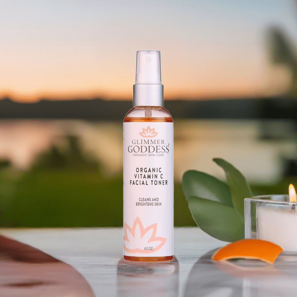 Glimmer Goddess Organic Vitamin C Facial Toner | Alcohol‑Free Pore Toning Mist