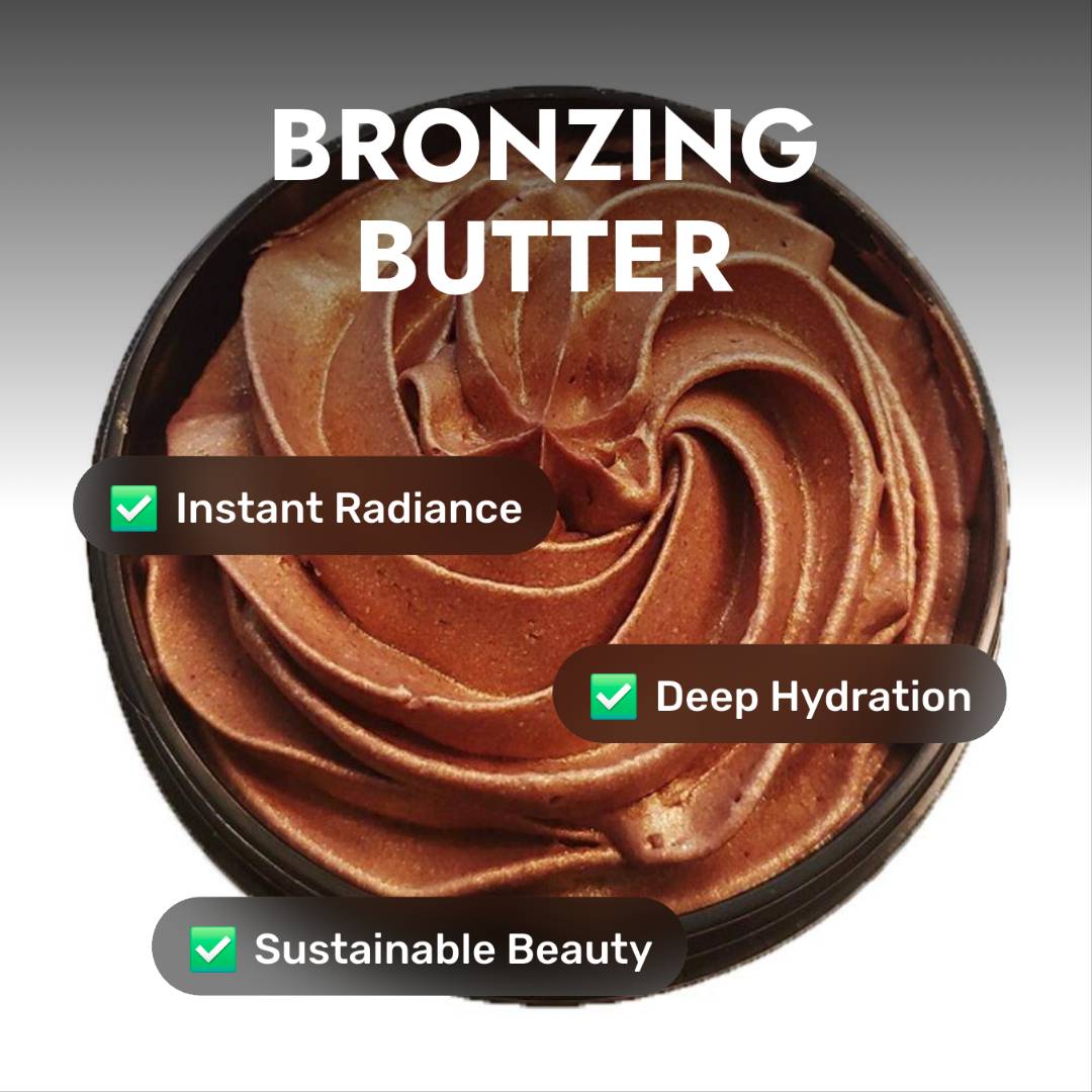 Glimmer Goddess Organic Whipped Bronzing Body Butter – Radiance, Hydration & Sustainable Beauty