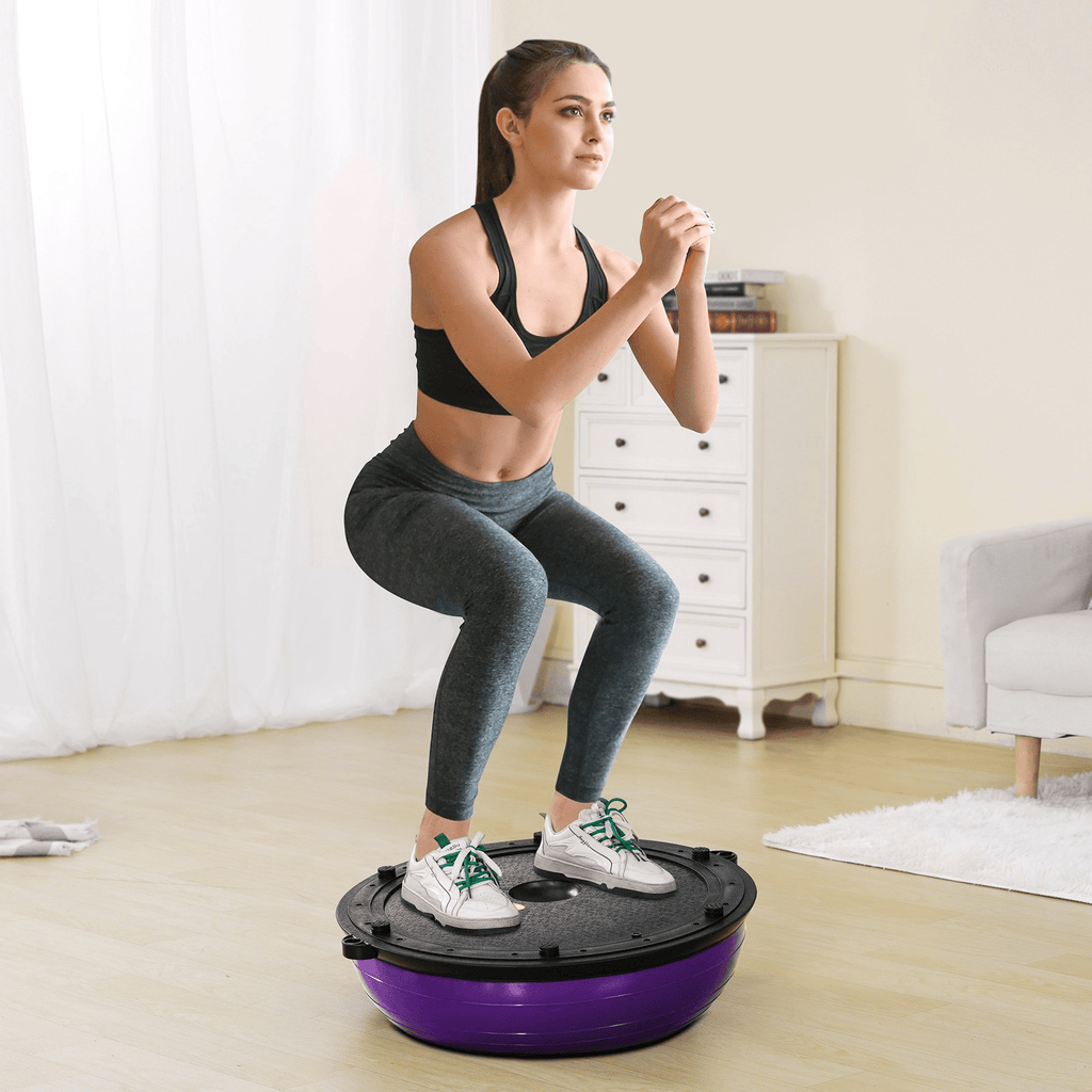 VEVOR Balance Trainer with Resistance Bands, 23-Inch Dome, 660 lb Capacity – Purple