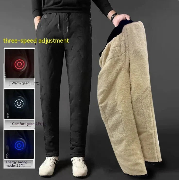 Heated Pants with Adjustable Warmth, Fleece-Lined, Rechargeable