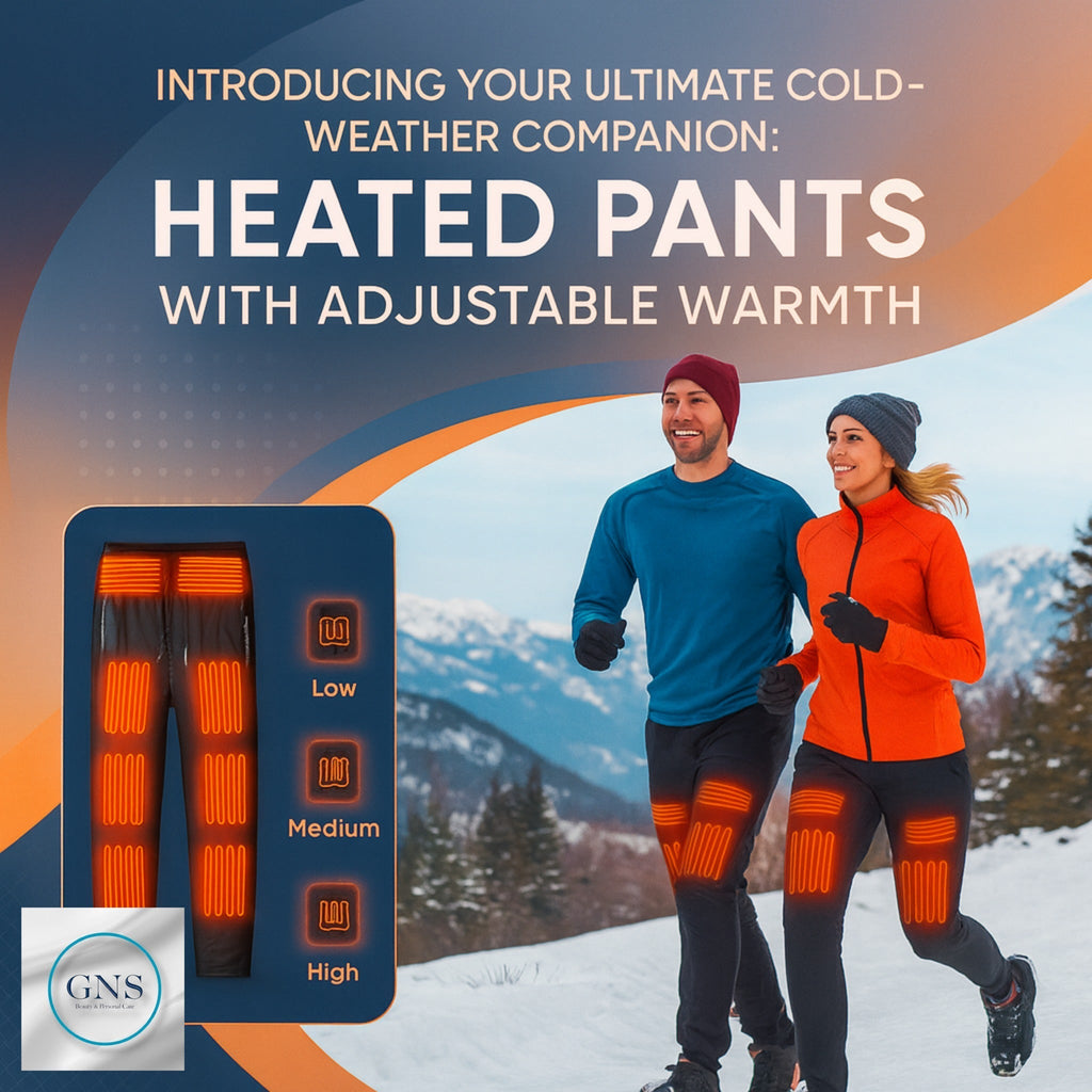 Heated Pants with Adjustable Warmth, Fleece-Lined, Rechargeable