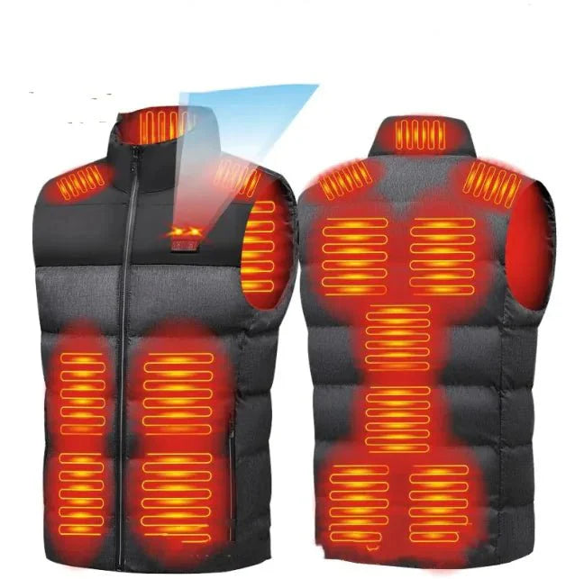 Heated Vest for Men and Women, 15-Zone USB Warmth