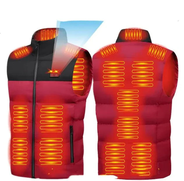 Heated Vest for Men and Women, 15-Zone USB Warmth