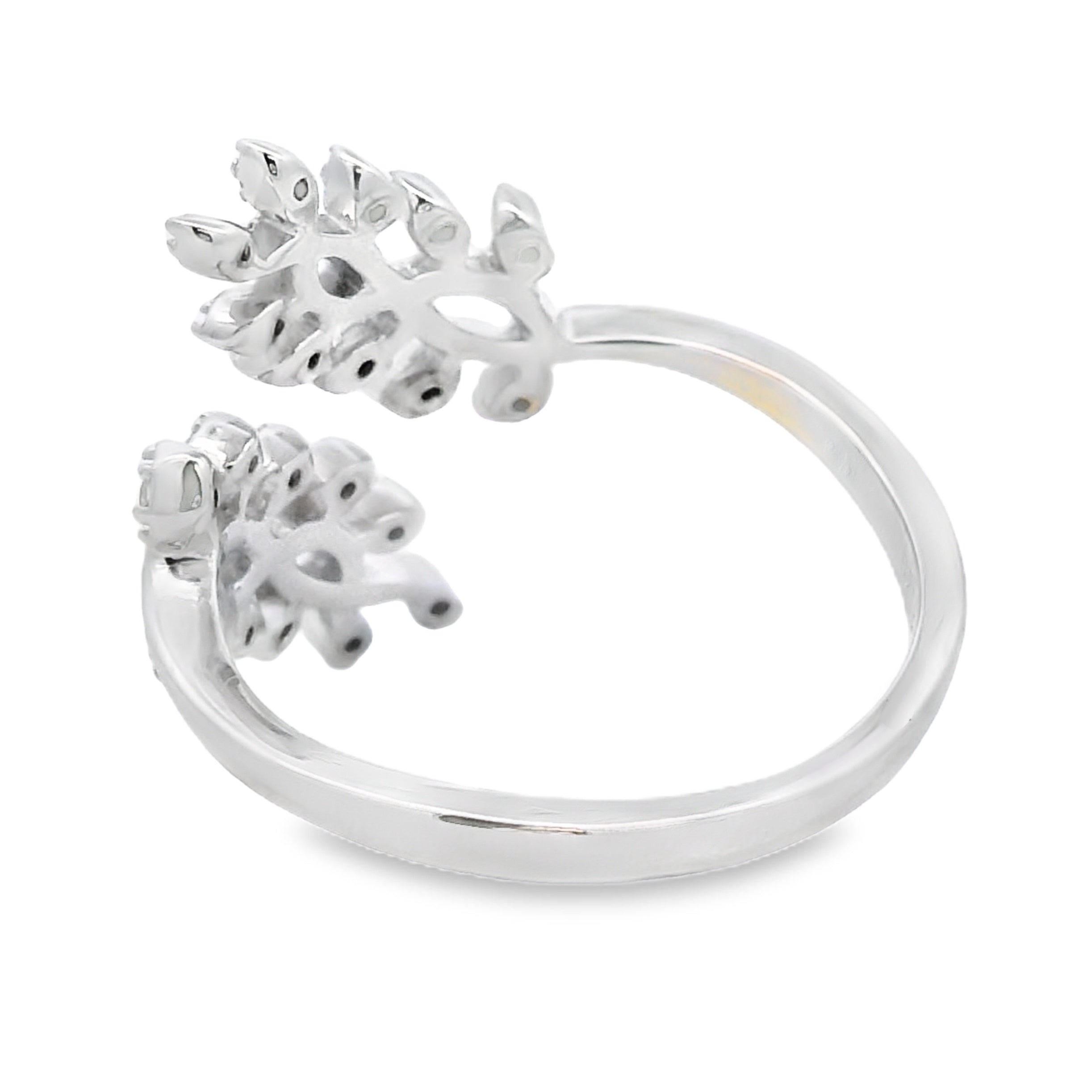 Natural .10ct Diamond Ring Sterling Silver