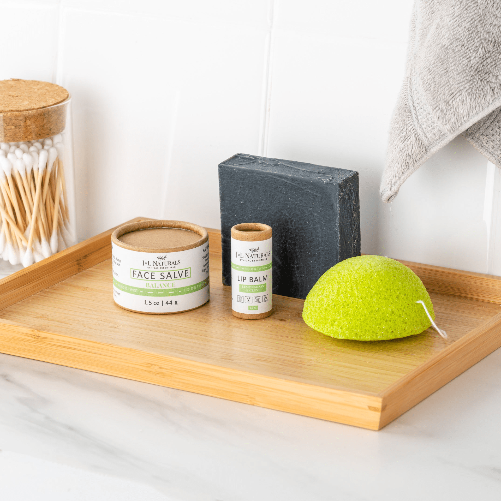 J&L Essentials Skin Regimen Kit (4-Piece Set) – Simple, Sustainable Skincare for Every Type