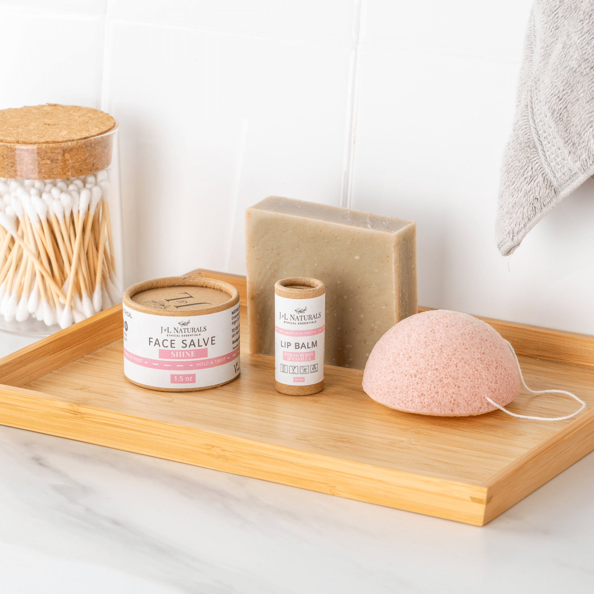 J&L Essentials Skin Regimen Kit (4-Piece Set) – Simple, Sustainable Skincare for Every Type