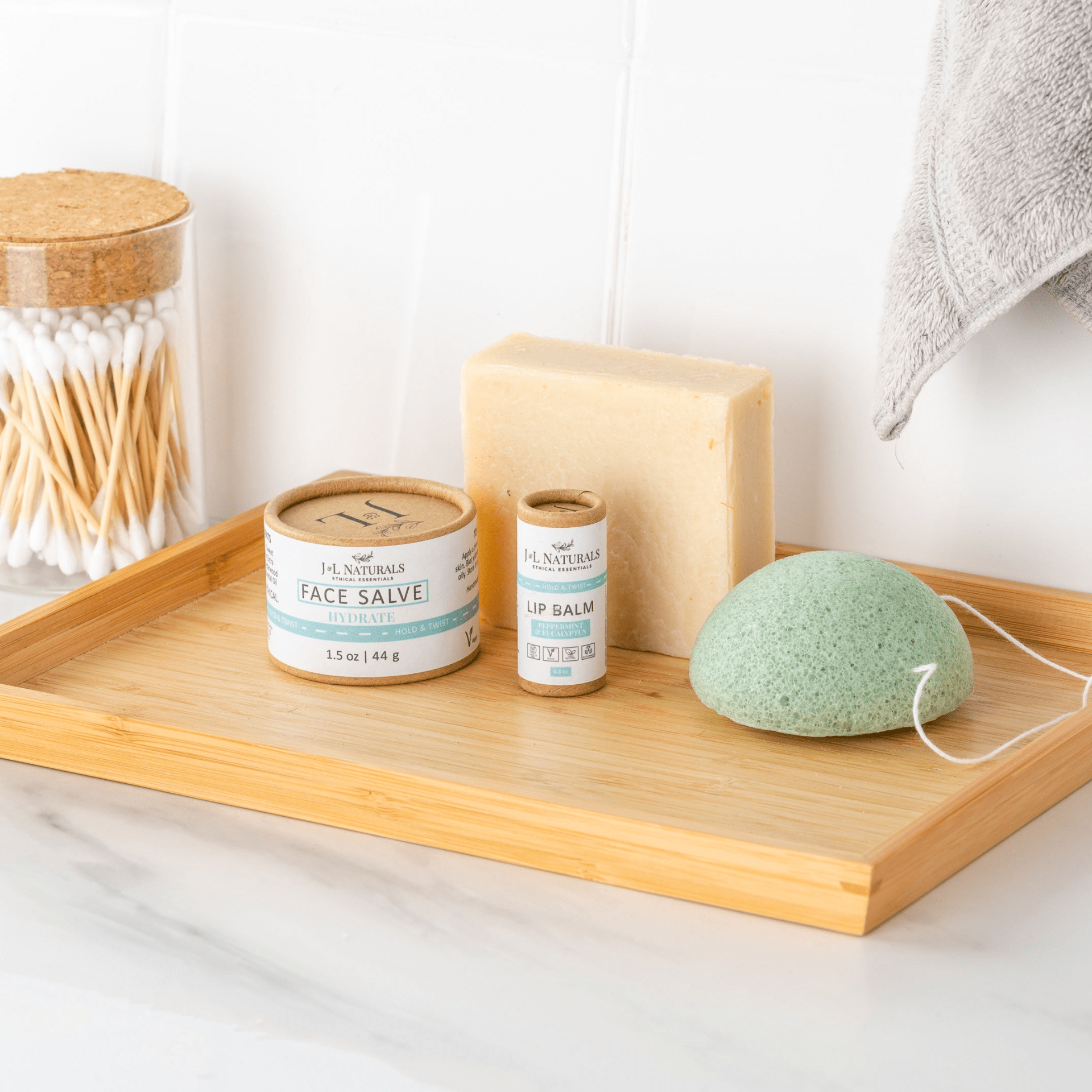 J&L Essentials Skin Regimen Kit (4-Piece Set) – Simple, Sustainable Skincare for Every Type