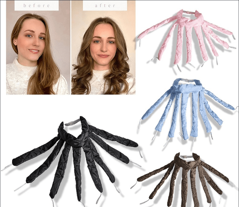 Lazy Hairband Octopus Curling Iron – Heatless Styling for Effortless Elegance