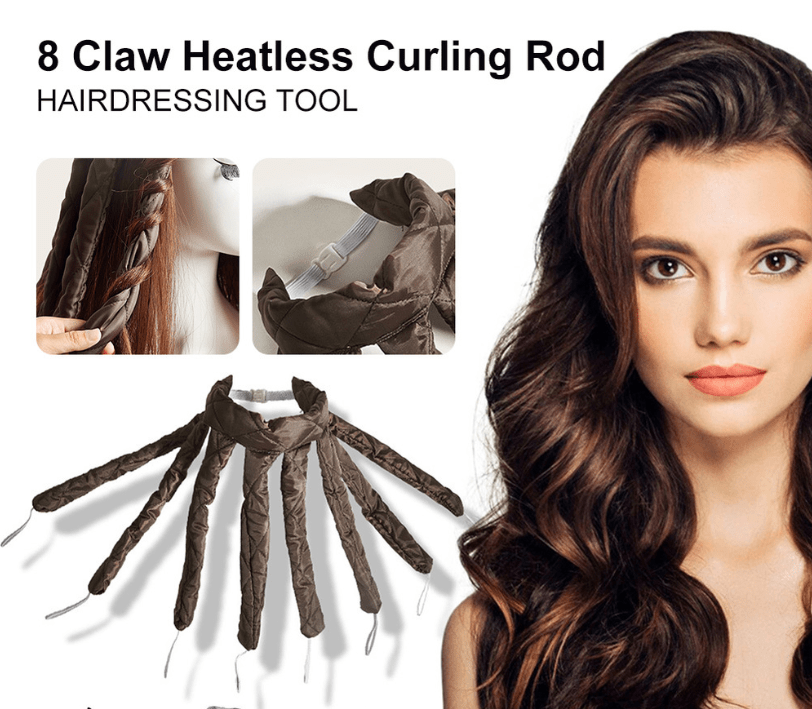 Lazy Hairband Octopus Curling Iron – Heatless Styling for Effortless Elegance