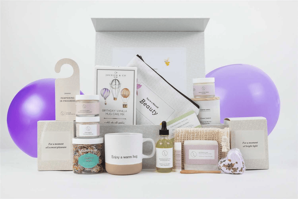 Luxury Birthday Gift Basket for Her - Personalized Spa & Relaxation Set