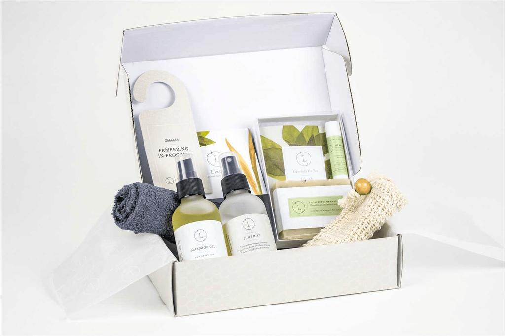 Massage Gift Box for Couples - Lizush Eucalyptus Spa Set