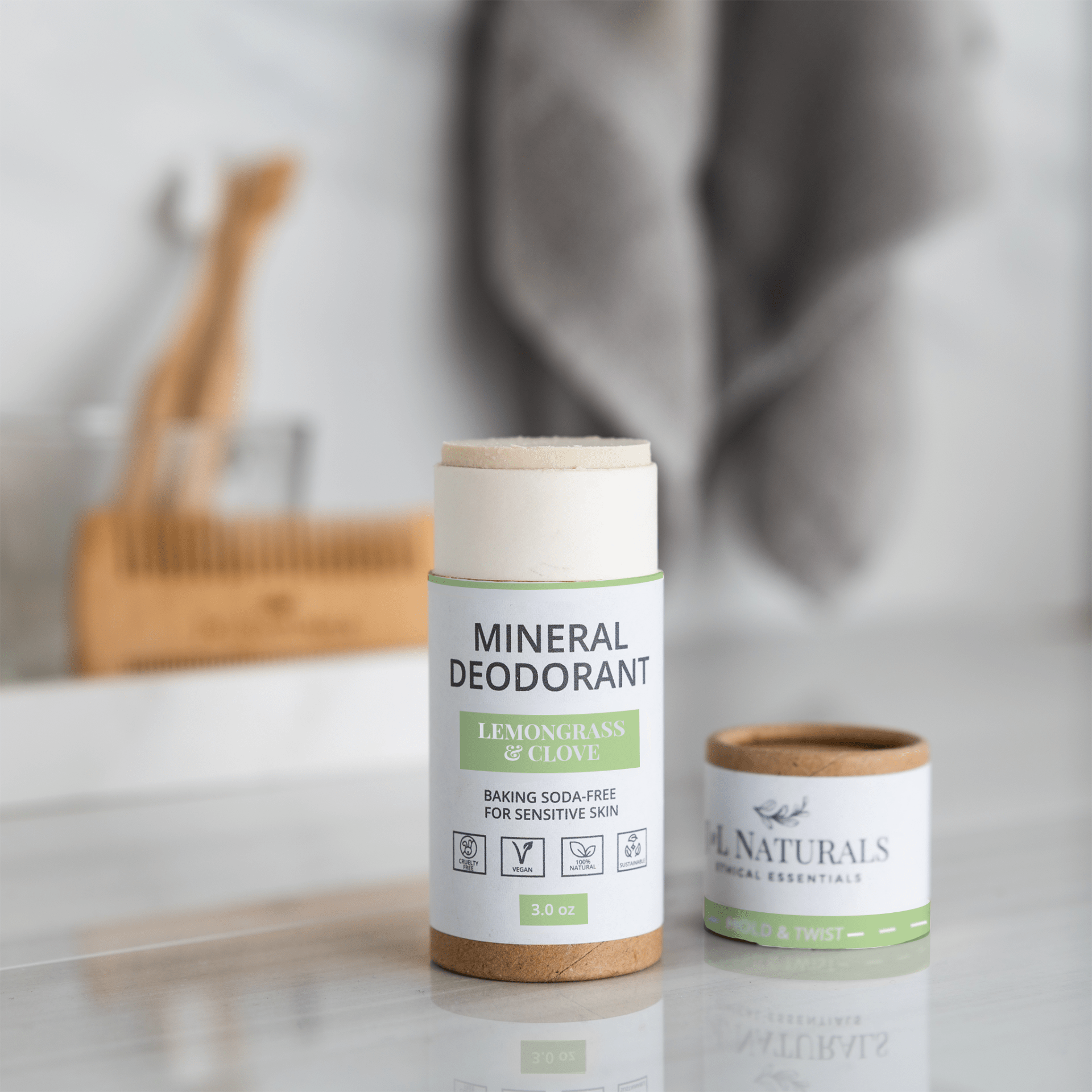 Mineral Deodorant (2-Pack) – Baking Soda-Free for Sensitive Skin