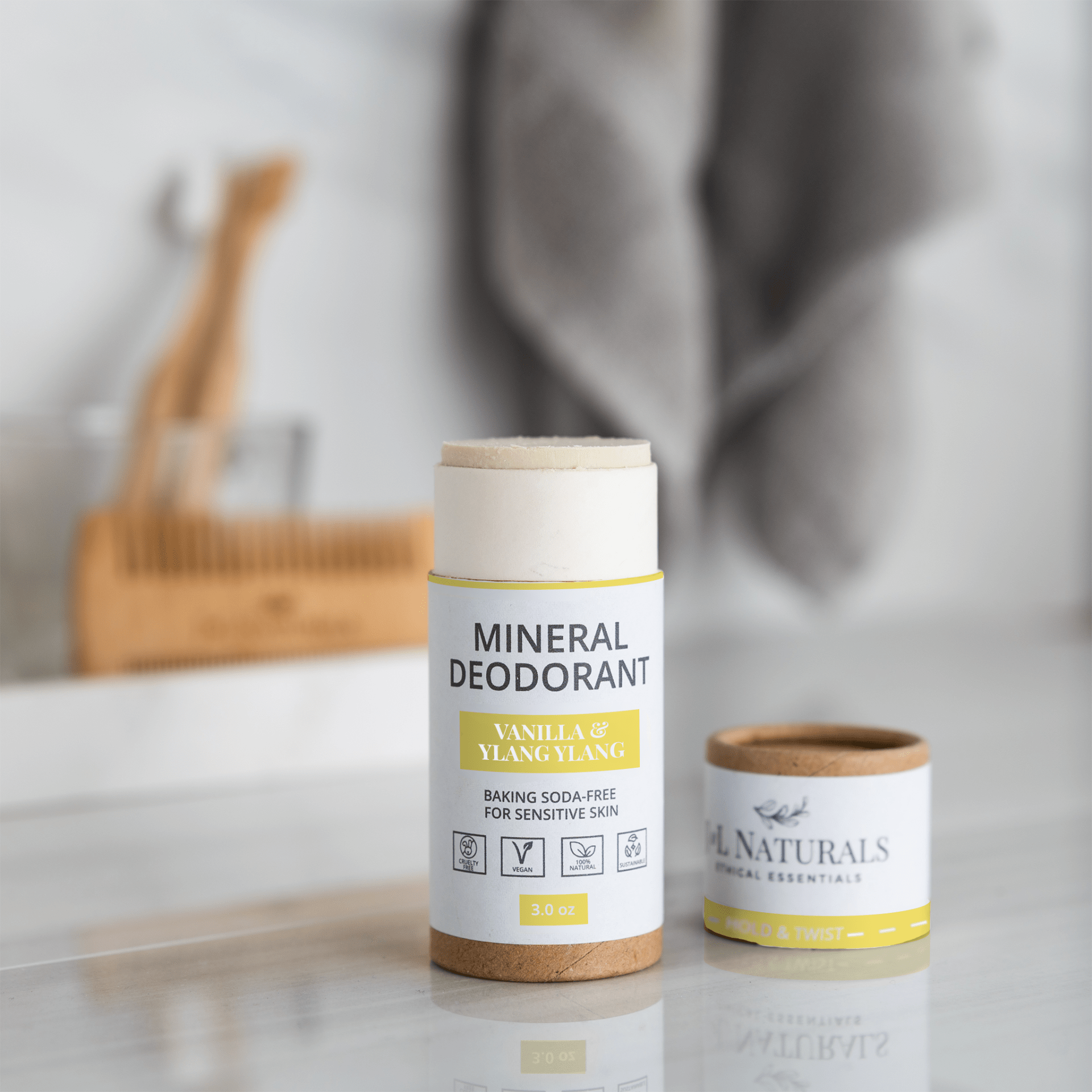 Mineral Deodorant (2-Pack) – Baking Soda-Free for Sensitive Skin