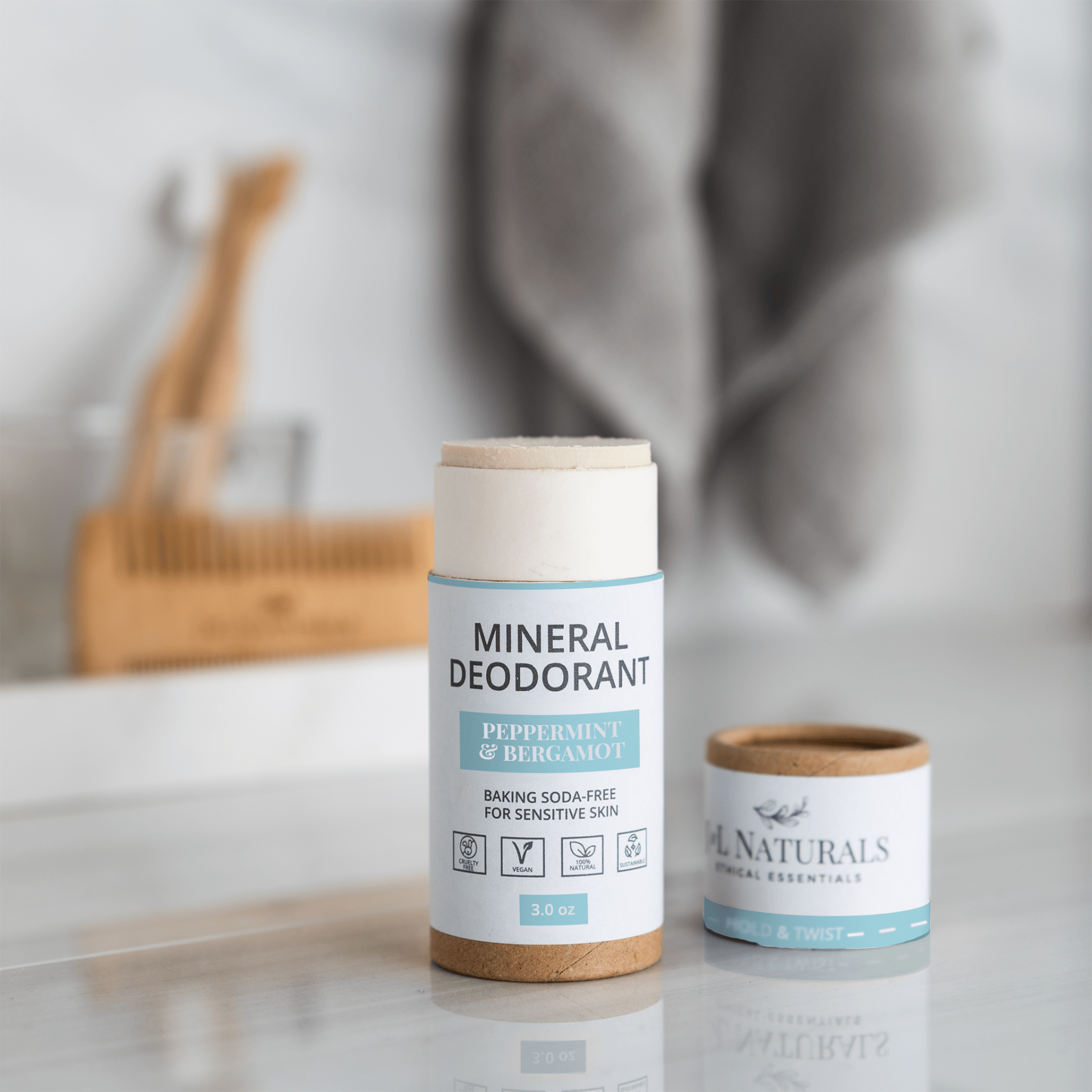 Mineral Deodorant (2-Pack) – Baking Soda-Free for Sensitive Skin