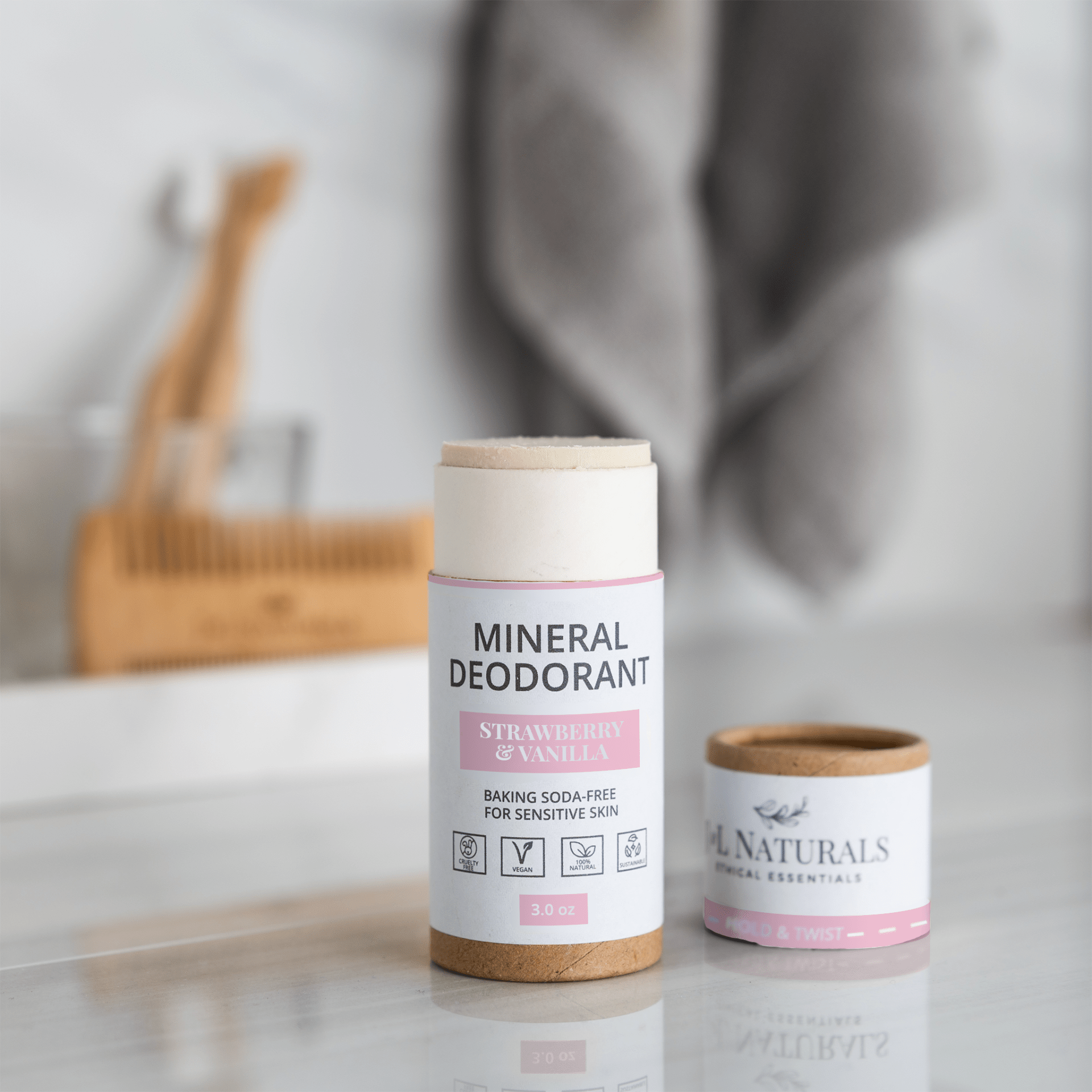 Mineral Deodorant (2-Pack) – Baking Soda-Free for Sensitive Skin