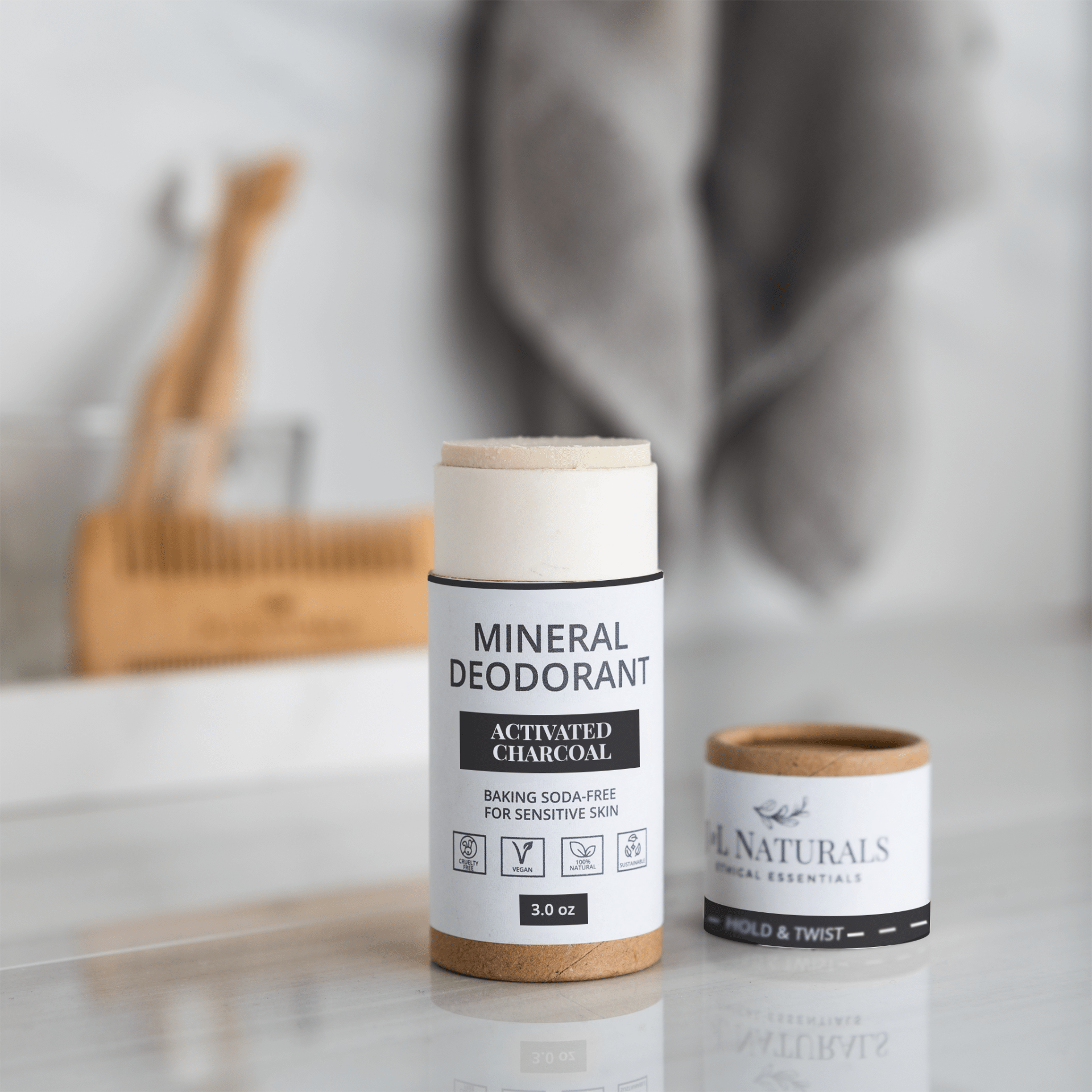 Mineral Deodorant (2-Pack) – Baking Soda-Free for Sensitive Skin