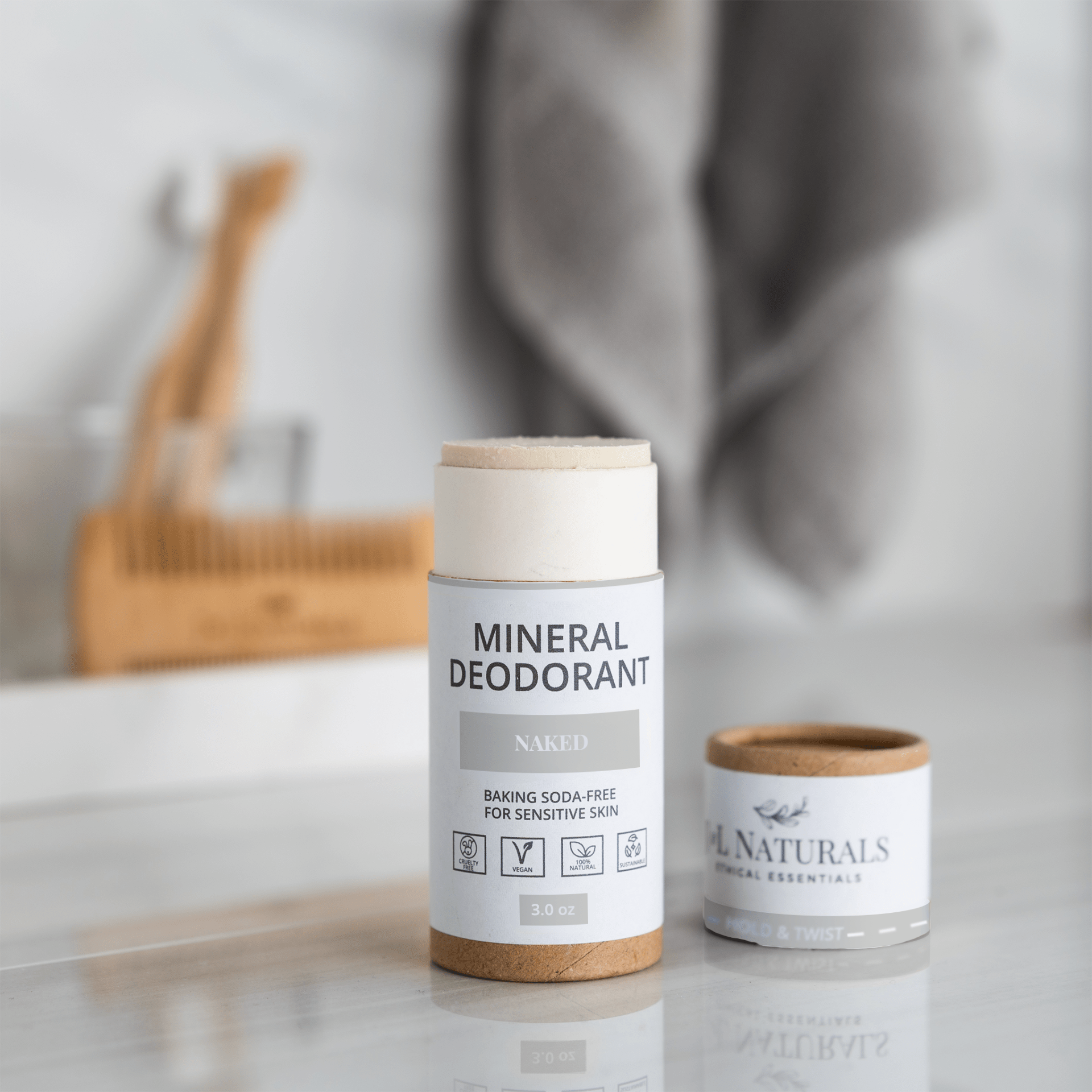 Mineral Deodorant (2-Pack) – Baking Soda-Free for Sensitive Skin