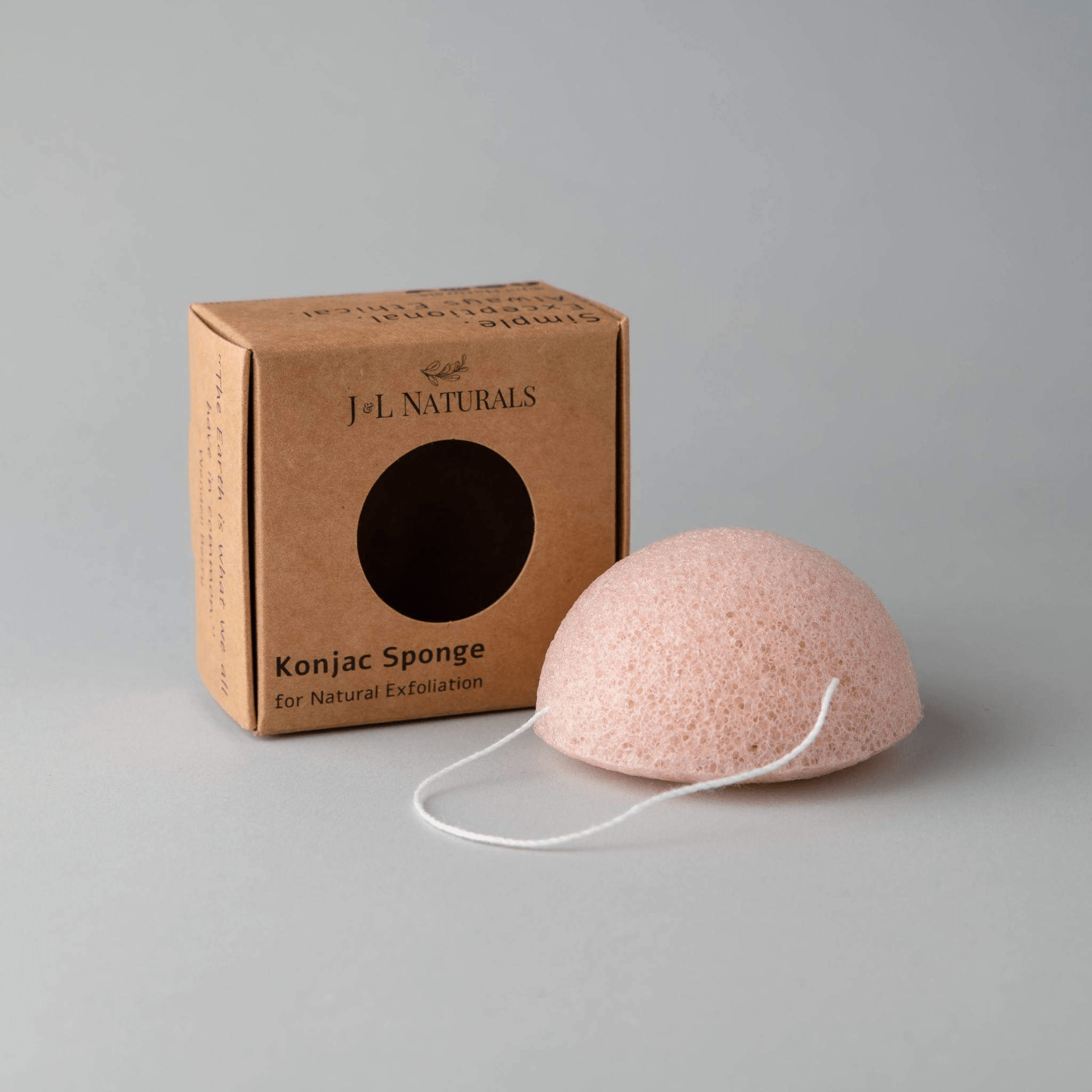 Natural Exfoliating Konjac Sponge Duo - Gentle & Biodegradable