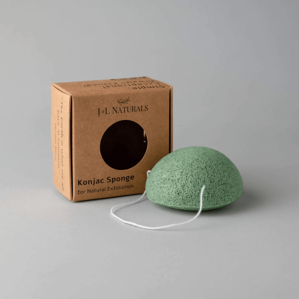 Natural Exfoliating Konjac Sponge Duo - Gentle & Biodegradable