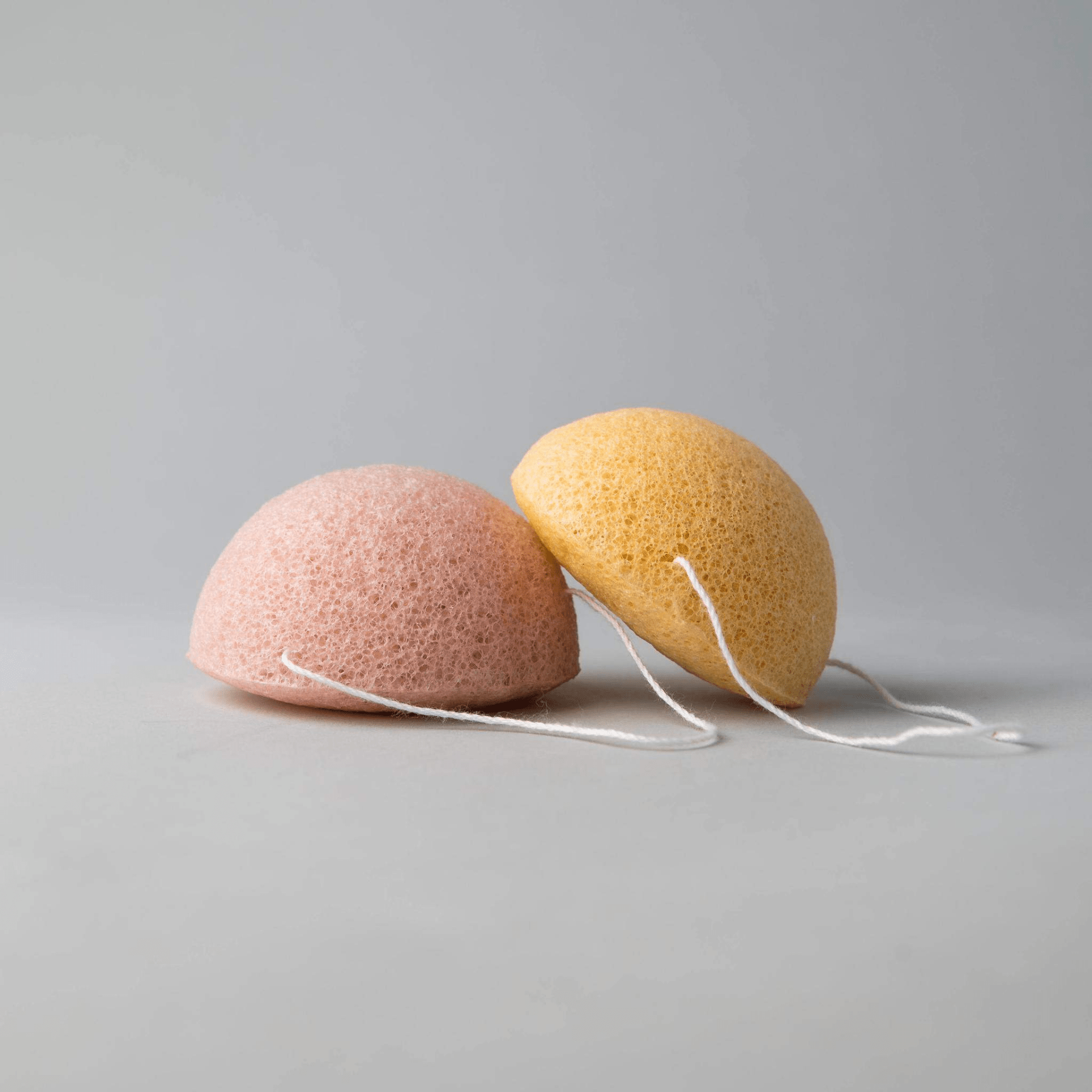 Natural Exfoliating Konjac Sponge Duo - Gentle & Biodegradable