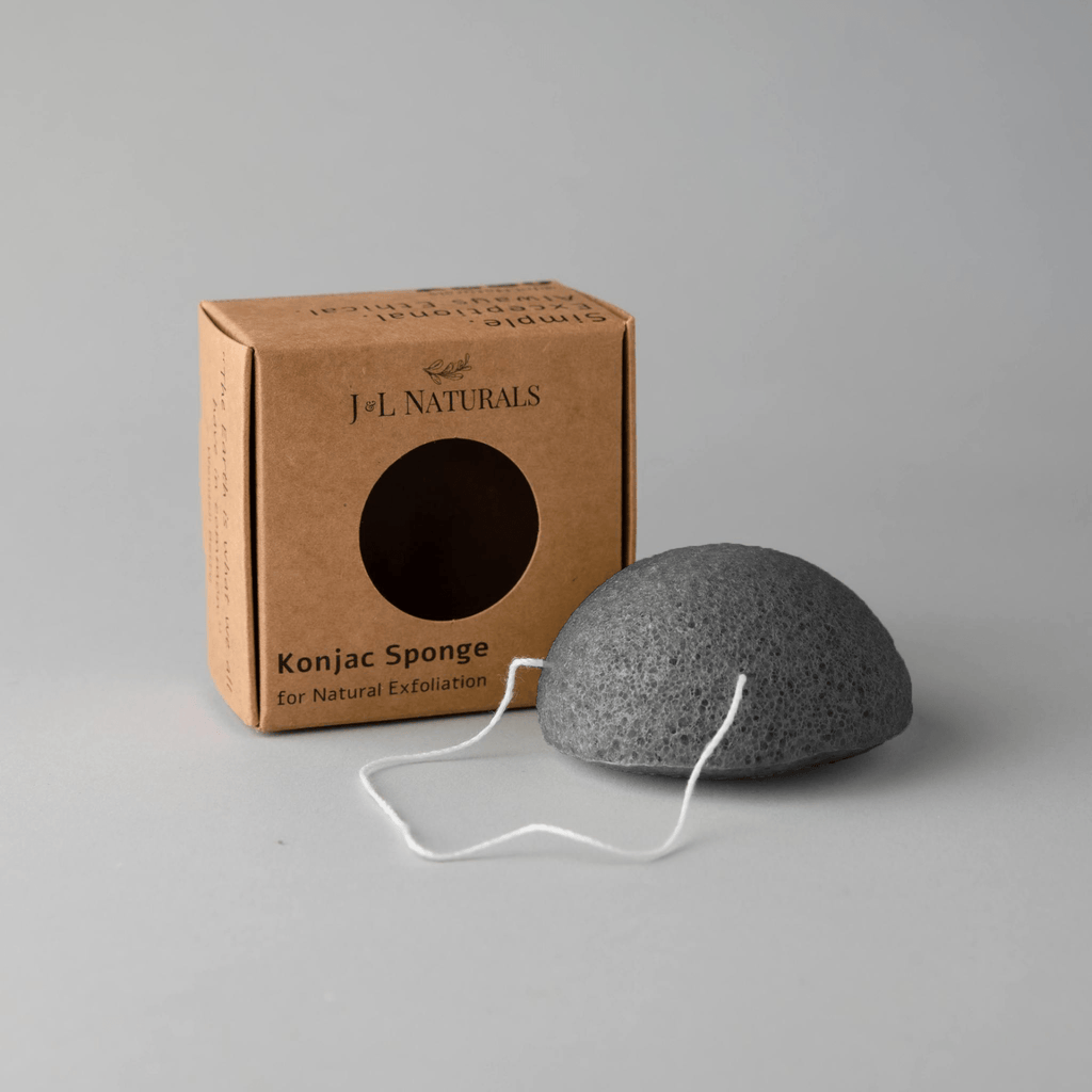 Natural Exfoliating Konjac Sponge Duo - Gentle & Biodegradable
