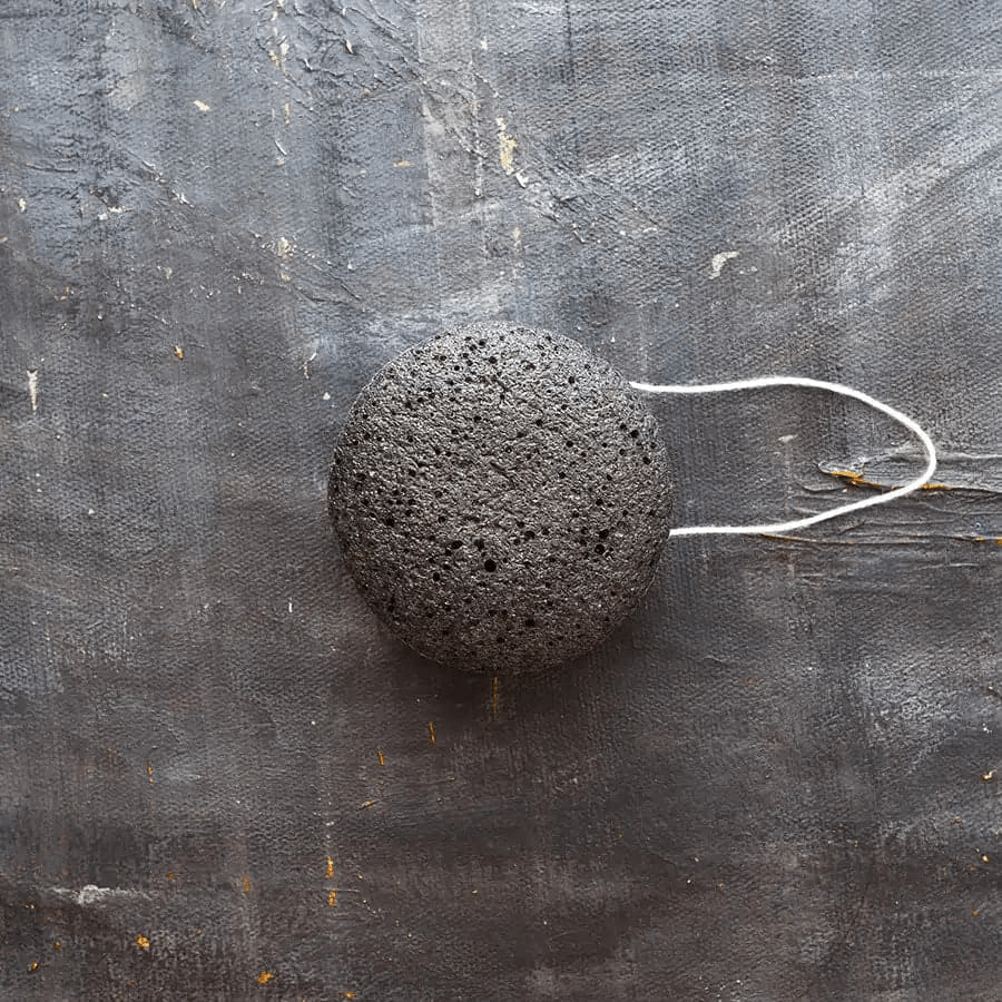 Natural Face Exfoliator - Konjac Facial Sponge with Charcoal