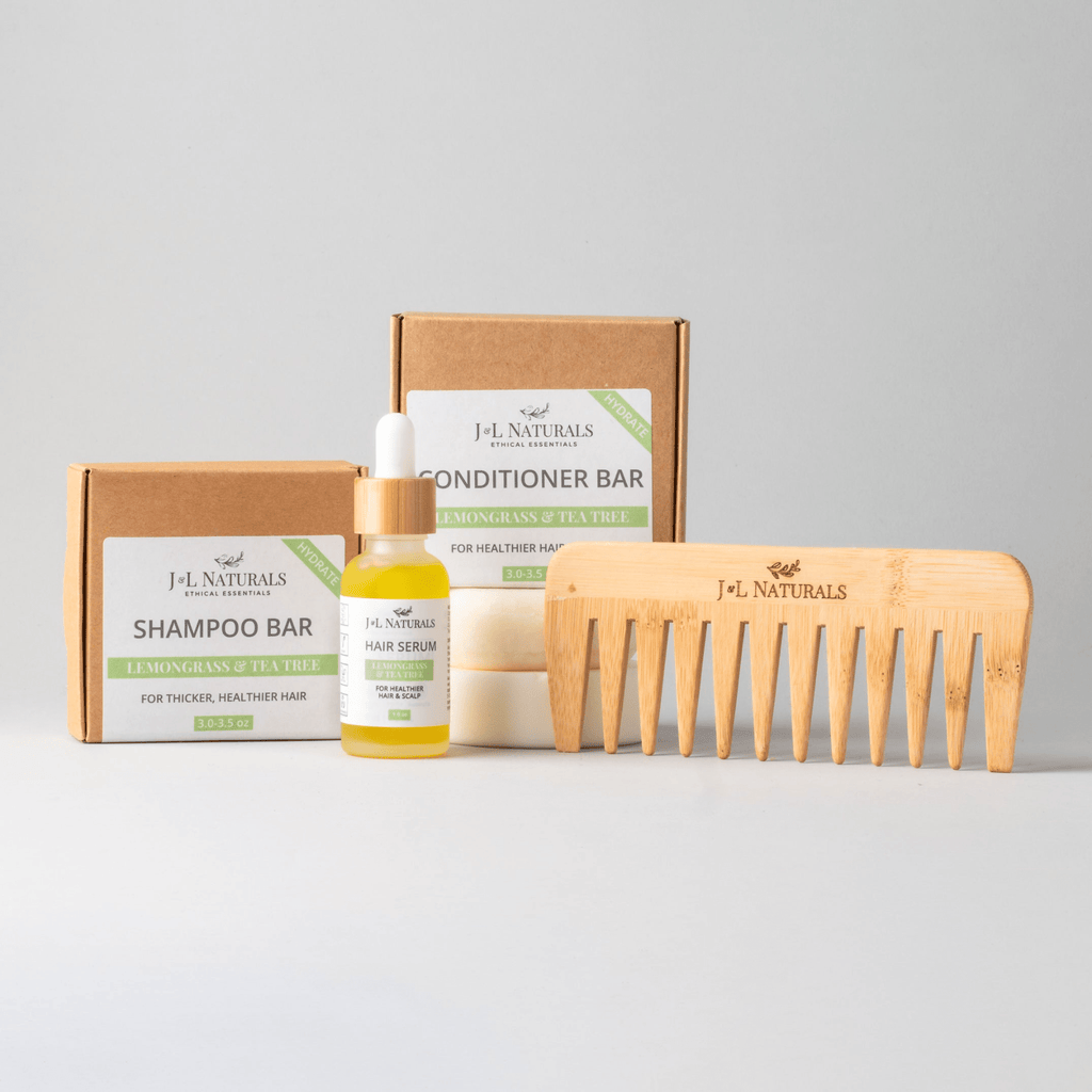 Natural Hair Care Kit - Essentials 4-Piece Set