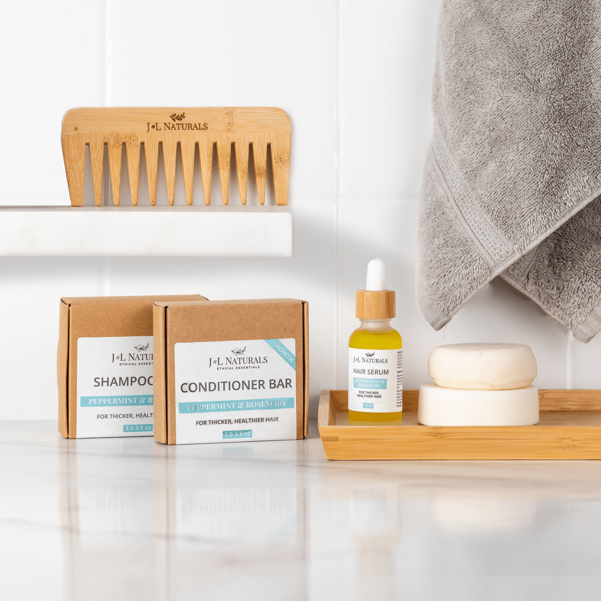 Natural Hair Care Kit - Essentials 4-Piece Set