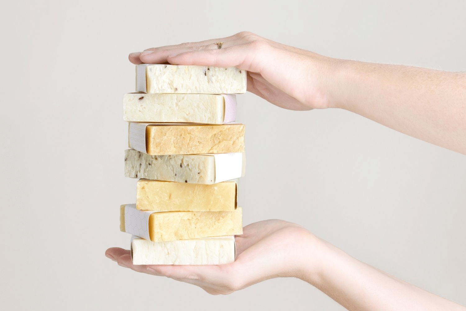 Natural Handmade Soap Gift Set, 6 Vegan Bars