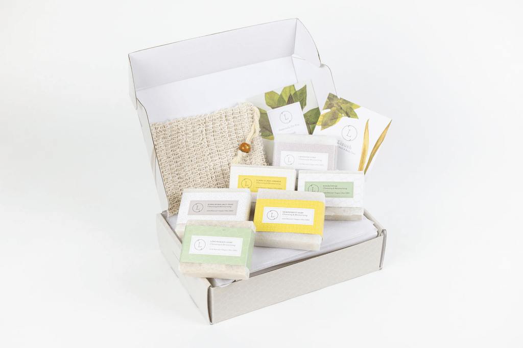 Natural Handmade Soap Gift Set, 6 Vegan Bars