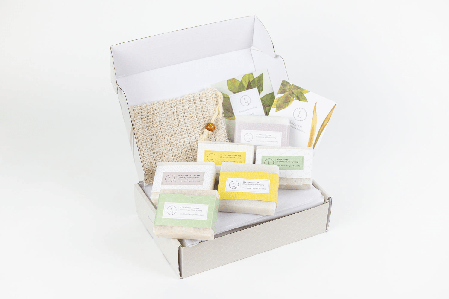 Natural Handmade Soap Gift Set, 6 Vegan Bars