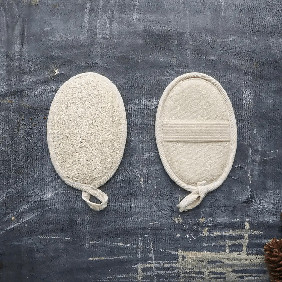 Natural Loofah Shower Pad | Eco Exfoliating Body Scrubber