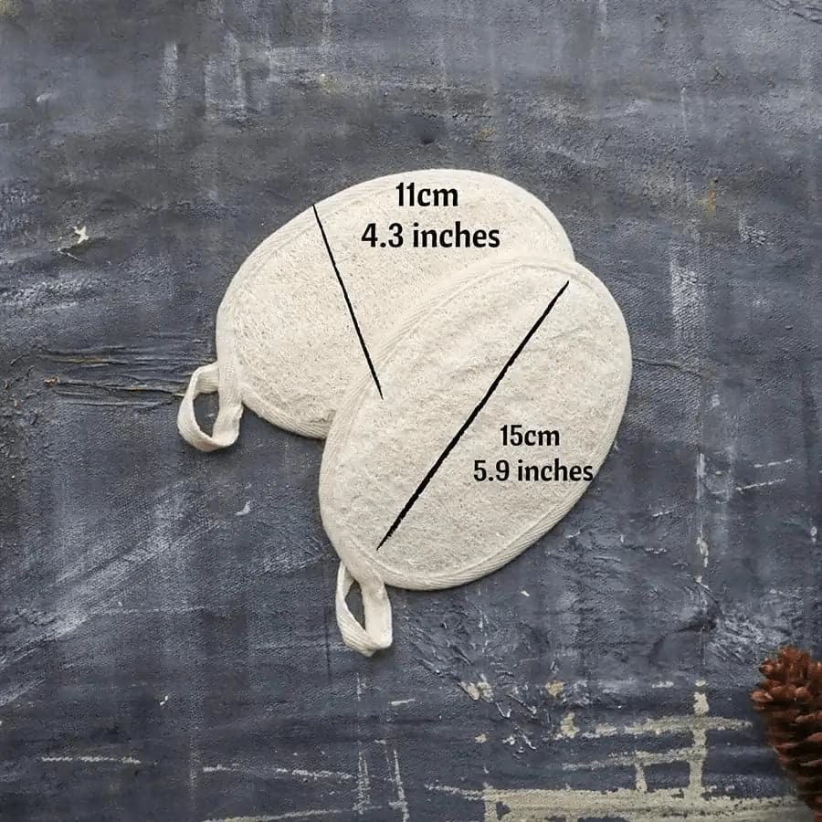 Natural Loofah Shower Pad | Eco Exfoliating Body Scrubber