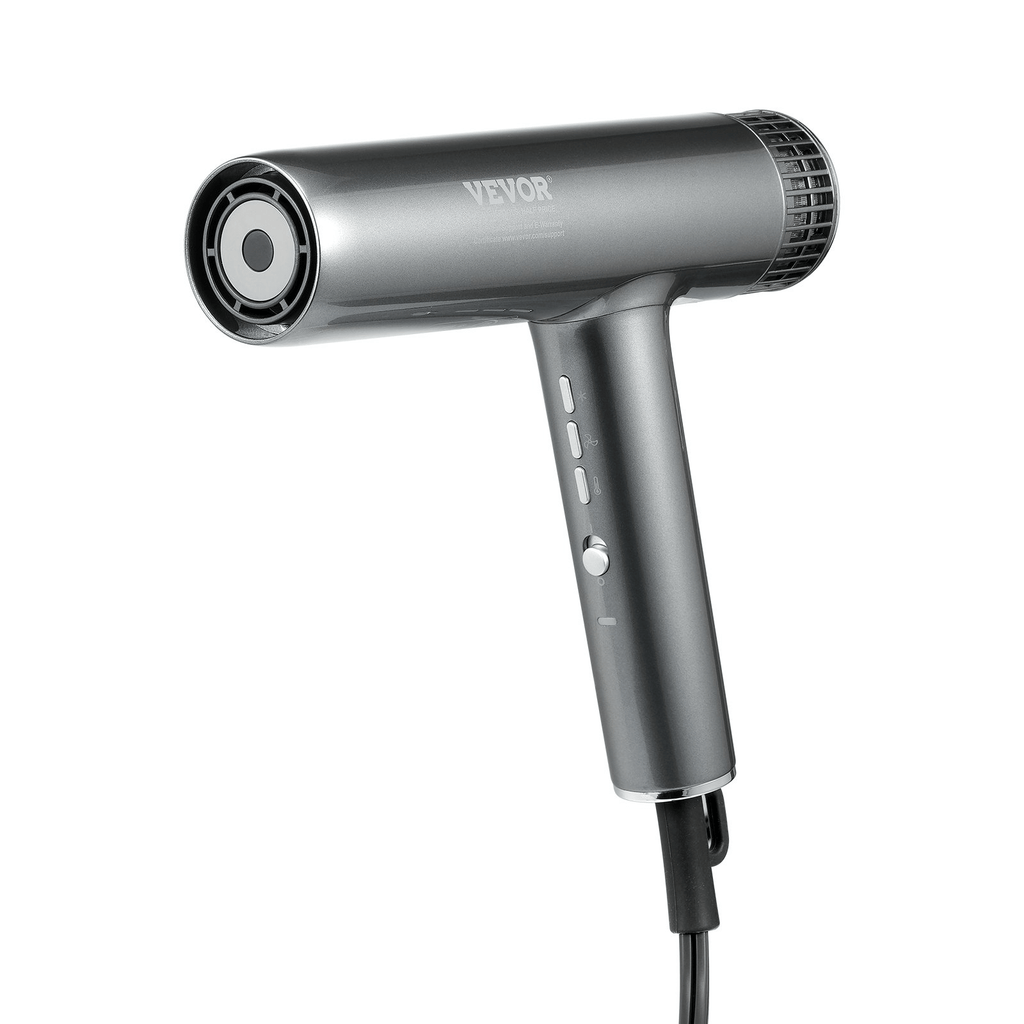 Negative Ion Hair Dryer, 98,000 RPM High‑Speed Brushless, Lightweight with Nozzles & Diffuser