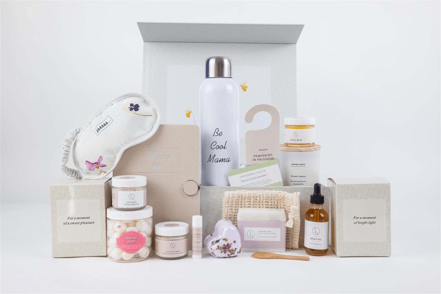 New Mom Pampering Gift Box | Natural Skincare & Wellness Set