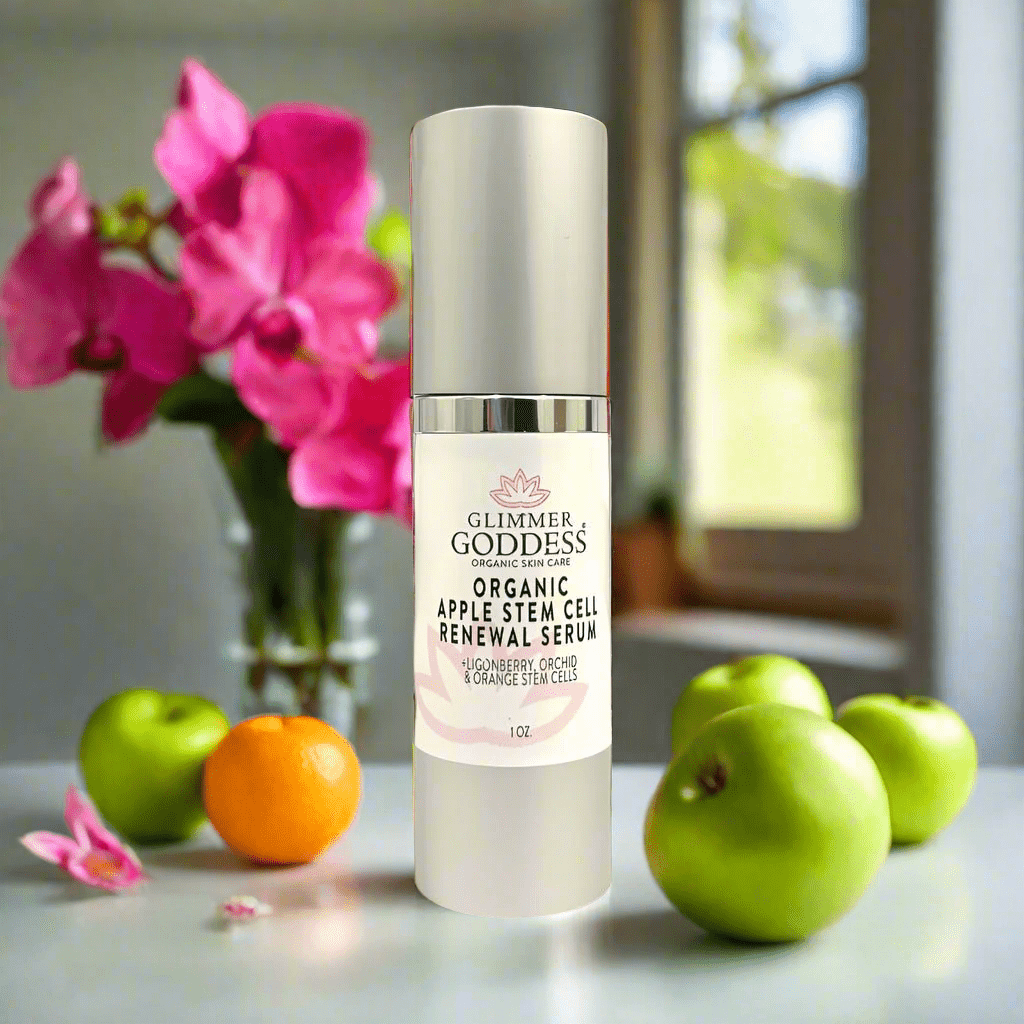 Organic Apple Stem Cell Anti-Aging Serum | Lingonberry, Orchid & Orange Stem Cells for Hydration & Wrinkle Defense