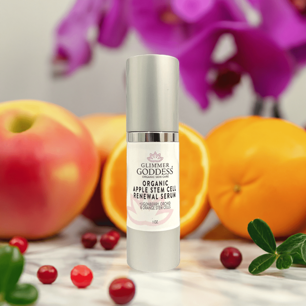 Organic Apple Stem Cell Anti-Aging Serum | Lingonberry, Orchid & Orange Stem Cells for Hydration & Wrinkle Defense