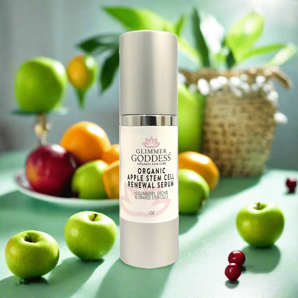 Organic Apple Stem Cell Anti-Aging Serum | Lingonberry, Orchid & Orange Stem Cells for Hydration & Wrinkle Defense