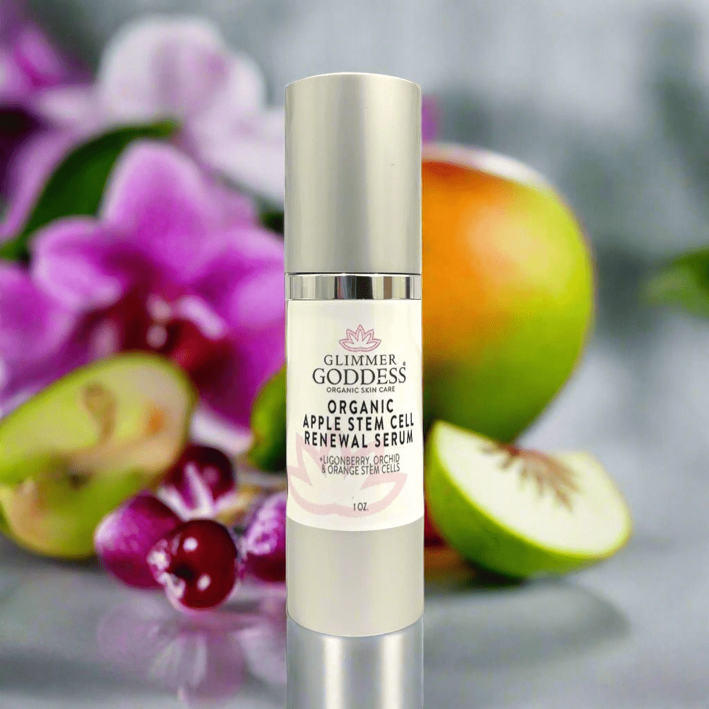 Organic Apple Stem Cell Anti-Aging Serum | Lingonberry, Orchid & Orange Stem Cells for Hydration & Wrinkle Defense
