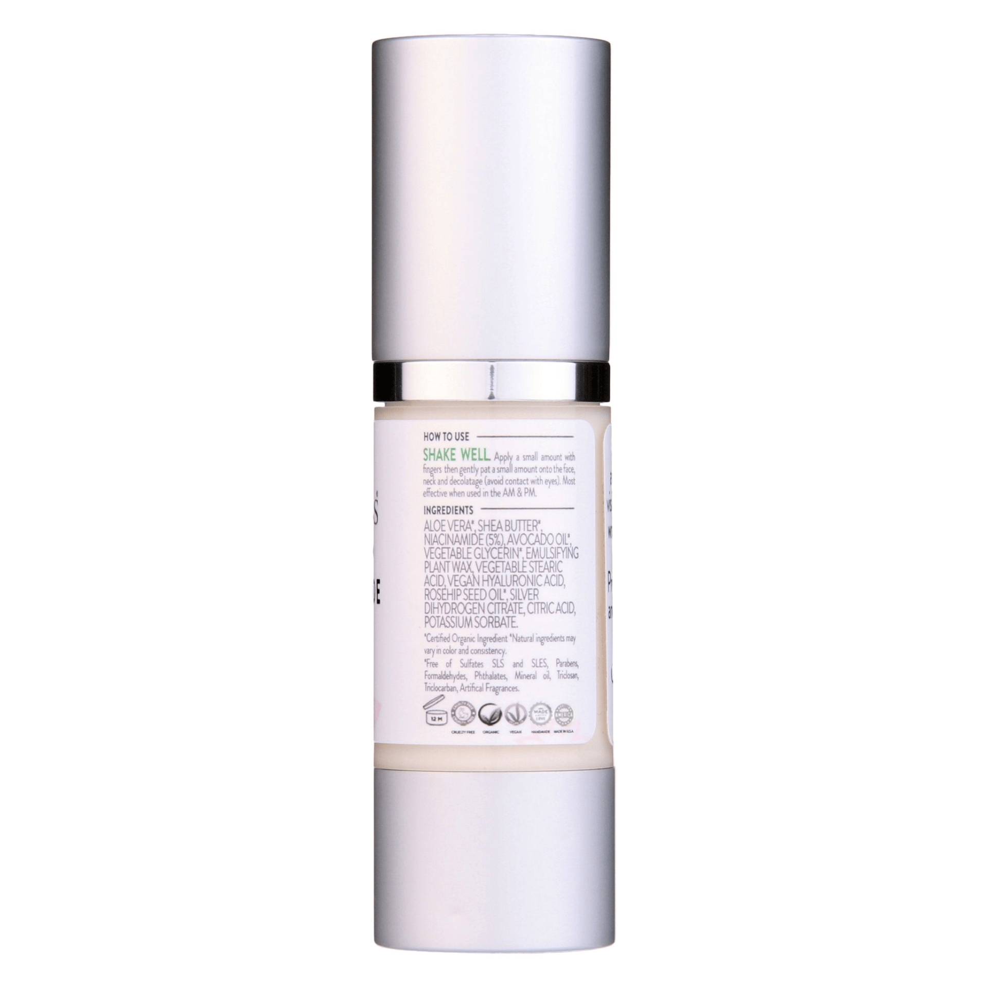 Organic Niacinamide Serum 5% by Glimmer Goddess | Pore-Refining, Smoothing